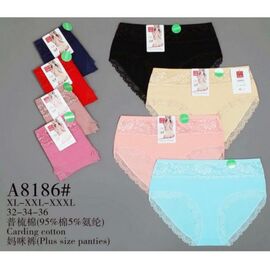 Фотография Трусы женские A8186 mix р.XL-3XL "Redoor" недорого оптом от прямого поставщика