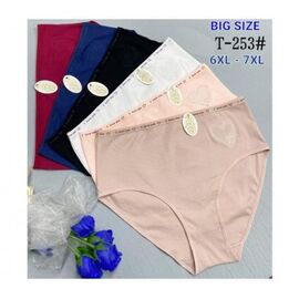 Фотография Трусы женские T253 mix р.6XL-7XL "Redoor" недорого оптом от прямого поставщика
