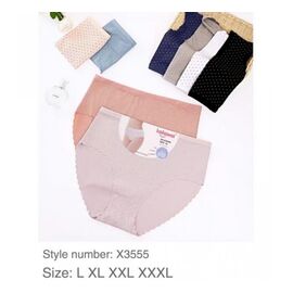 Фотография Трусы женские X3555 mix р.L-3XL "Redoor" недорого оптом от прямого поставщика