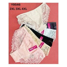 Фотография Трусы женские Y9546 mix р.2XL-4XL "Redoor" недорого оптом от прямого поставщика