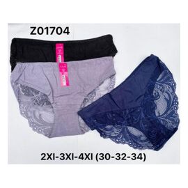 Фотография Трусы женские Z01704 mix р.2XL-4XL "Redoor" недорого оптом от прямого поставщика