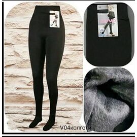 Фотография Колготы тёплые женские V04 black р.XL-5XL "Redoor" недорого оптом от прямого поставщика
