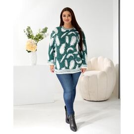 Фотография Свитер женский LL318 green р.56 "Lola" недорого оптом от прямого поставщика