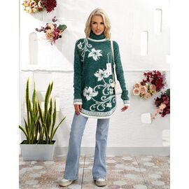 Фотография Свитер женский LL321 green р.48-50 "Lola" недорого оптом от прямого поставщика