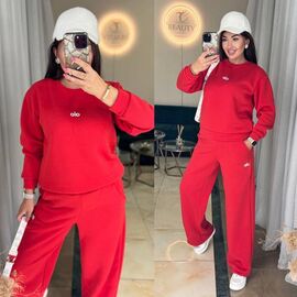 Костюм спортивний жіночий 1103 red р.42-52 "Faraon" недорого оптом від прямого постачальника