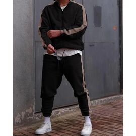 Фотография Костюм спортивный мужской 1704 black р.48-52 "Faraon" недорого оптом от прямого поставщика