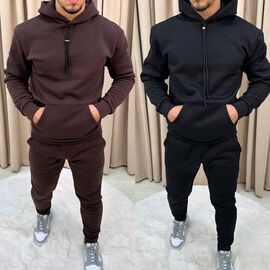 Фотография Костюм спортивный мужской 232 black р.M-XL "Faraon" недорого оптом от прямого поставщика