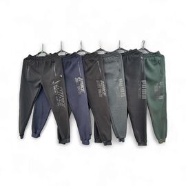 Фотография Штаны спортивные подростковные утеплённые FR581N black р.38-46 "Faraon" недорого оптом от прямого поставщика