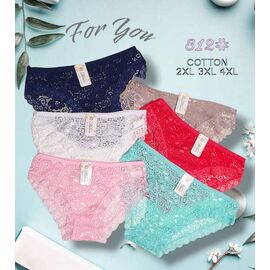 Фотография Трусы женские 812 mix р.2XL-4XL "Redoor" недорого оптом от прямого поставщика