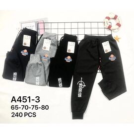 Штани дитячі спортивні на хлопчика A451-3 mix р.65-80 "Redoor" недорого оптом від прямого постачальника