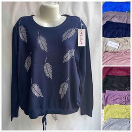 Фотография Свитер женский LL127 mix р.54 "Lola" недорого оптом от прямого поставщика