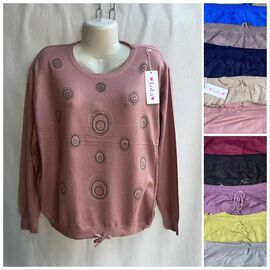 Фотография Свитер женский LL129 mix р.54 "Lola" недорого оптом от прямого поставщика