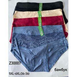 Фотография Трусы женские Z30007 mix р.5XL-6XL "Redoor" недорого оптом от прямого поставщика