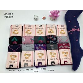 Колготи дитячі на дівчинку ZK34-1 mix р.92-164 "Redoor" недорого оптом від прямого постачальника