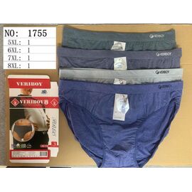 Фотография Трусы мужские 1755 mix р.5XL-8XL "Redoor" недорого оптом от прямого поставщика