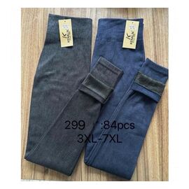 Фотография Лосины женские тёплые 299-1 mix р.3XL-7XL "Redoor" недорого оптом от прямого поставщика