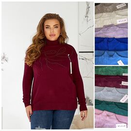 Фотография Свитер женский LL262 mix р.54 "Lola" недорого оптом от прямого поставщика