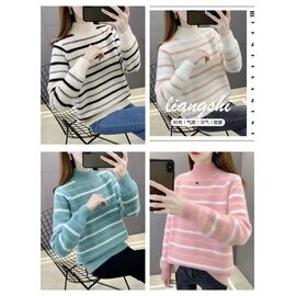 Фотография Свитер женский LL267 mix р.48-52 "Lola" недорого оптом от прямого поставщика