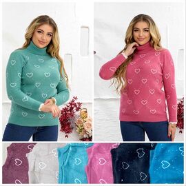 Фотография Свитер женский LL271 mix р.48 "Lola" недорого оптом от прямого поставщика