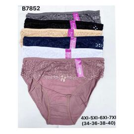 Фотография Трусы женские B7852 mix р.4XL-7XL "Redoor" недорого оптом от прямого поставщика