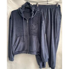 Костюм спортивний жіночий FR645 blue р.52-58 "Faraon" недорого оптом від прямого постачальника