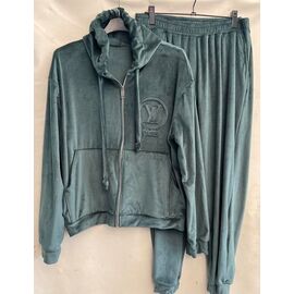 Костюм спортивний жіночий FR647 green р.52-58 "Faraon" недорого оптом від прямого постачальника