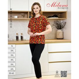 Фотография Пижама женская 110-111 red р.50-60 "Imlion" недорого оптом от прямого поставщика