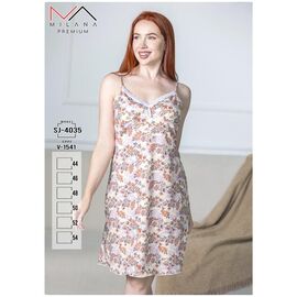 Нічня жіноча SJ4035 beige р.44-52 "Imlion" недорого оптом від прямого постачальника