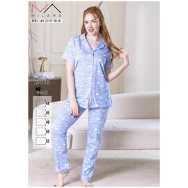 Фотография Пижама женская PJ1012 l.blue р.44-52 "Imlion" недорого оптом от прямого поставщика