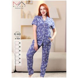 Фотография Пижама женская PJ1012 purple р.46-56 "Imlion" недорого оптом от прямого поставщика