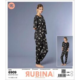 Фотография Пижама женская 6909-1 black р.S-XL "Anibur" недорого оптом от прямого поставщика