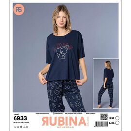 Фотография Пижама женская 6933 navy р.S-XL "Anibur" недорого оптом от прямого поставщика