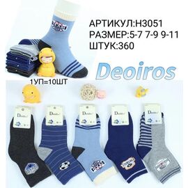 Шкарпетки дитячі теплі на хлопчика H3051 mix р.5-11 "Redoor" недорого оптом від прямого постачальника