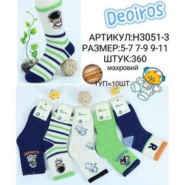 Шкарпетки дитячі теплі на хлопчика H3051-3 mix р.5-11 "Redoor" недорого оптом від прямого постачальника