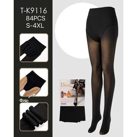 Фотография Колготы тёплые женские K9116 black р.S-4XL "Redoor" недорого оптом от прямого поставщика