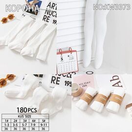 Колготи дитячі на дівчинку W3373 white р.1-11 "Redoor" недорого оптом від прямого постачальника