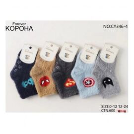 Шкарпетки дитячі теплі на хлопчика CY346-4 mix р.0-2 "Redoor" недорого оптом від прямого постачальника