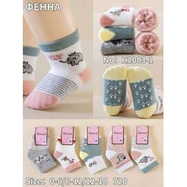 Шкарпетки дитячі теплі на хлопчика H2003-1 mix р.0-1.6 "Redoor" недорого оптом від прямого постачальника