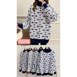 Фотография Свитер женский 1637 mix р.56 "Lola" недорого оптом от прямого поставщика