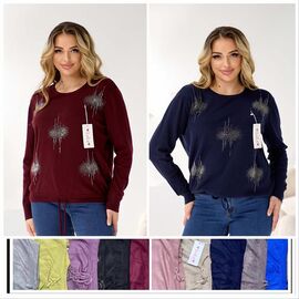 Фотография Свитер женский L338 mix р.50-54 "Lola" недорого оптом от прямого поставщика