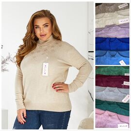 Фотография Свитер женский L345 mix р.54 "Lola" недорого оптом от прямого поставщика