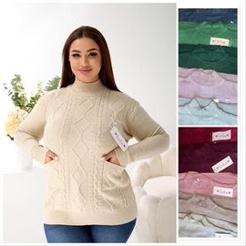 Фотография Свитер женский L348 mix р.54 "Lola" недорого оптом от прямого поставщика