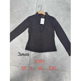 Фотография Кофта спортивная женская тёплая 7051 d.grey р.M-2XL "NewJeans" недорого оптом от прямого поставщика