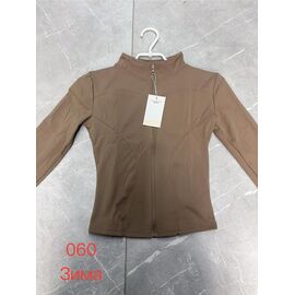 Фотография Кофта спортивная женская тёплая 060 brown р.M-2XL "NewJeans" недорого оптом от прямого поставщика