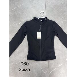 Фотография Кофта спортивная женская тёплая 060 black р.M-2XL "NewJeans" недорого оптом от прямого поставщика