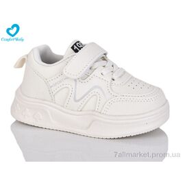 Фотография Кроссовки детские модные Весна/осень 66 білий (7 пар р.22-26) "Comfort-baby" недорого оптом от прямого поставщика