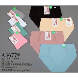 Фотография Трусы женские A3677 mix р.XL-3XL "Redoor" недорого оптом от прямого поставщика