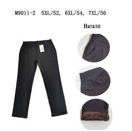 Фотография Штаны женские утеплённые M9011-2 black р.5XL-7XL "Redoor" недорого оптом от прямого поставщика