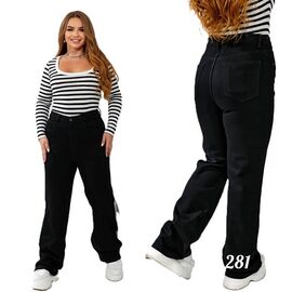 Фотография Джинсы утеплённые женские 281 black р.30-36 "Beki" недорого оптом от прямого поставщика