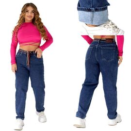 Фотография Джинсы утеплённые женские 1035 blue р.28-33 "Beki" недорого оптом от прямого поставщика